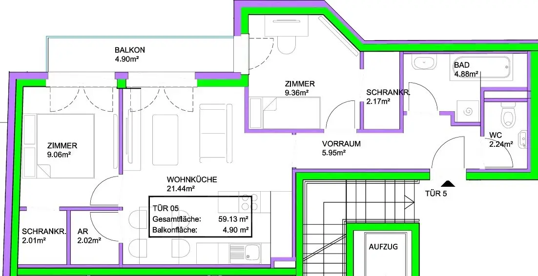 Investors take note! Quiet 3-room apartment with west terrace - a home for the highest standards