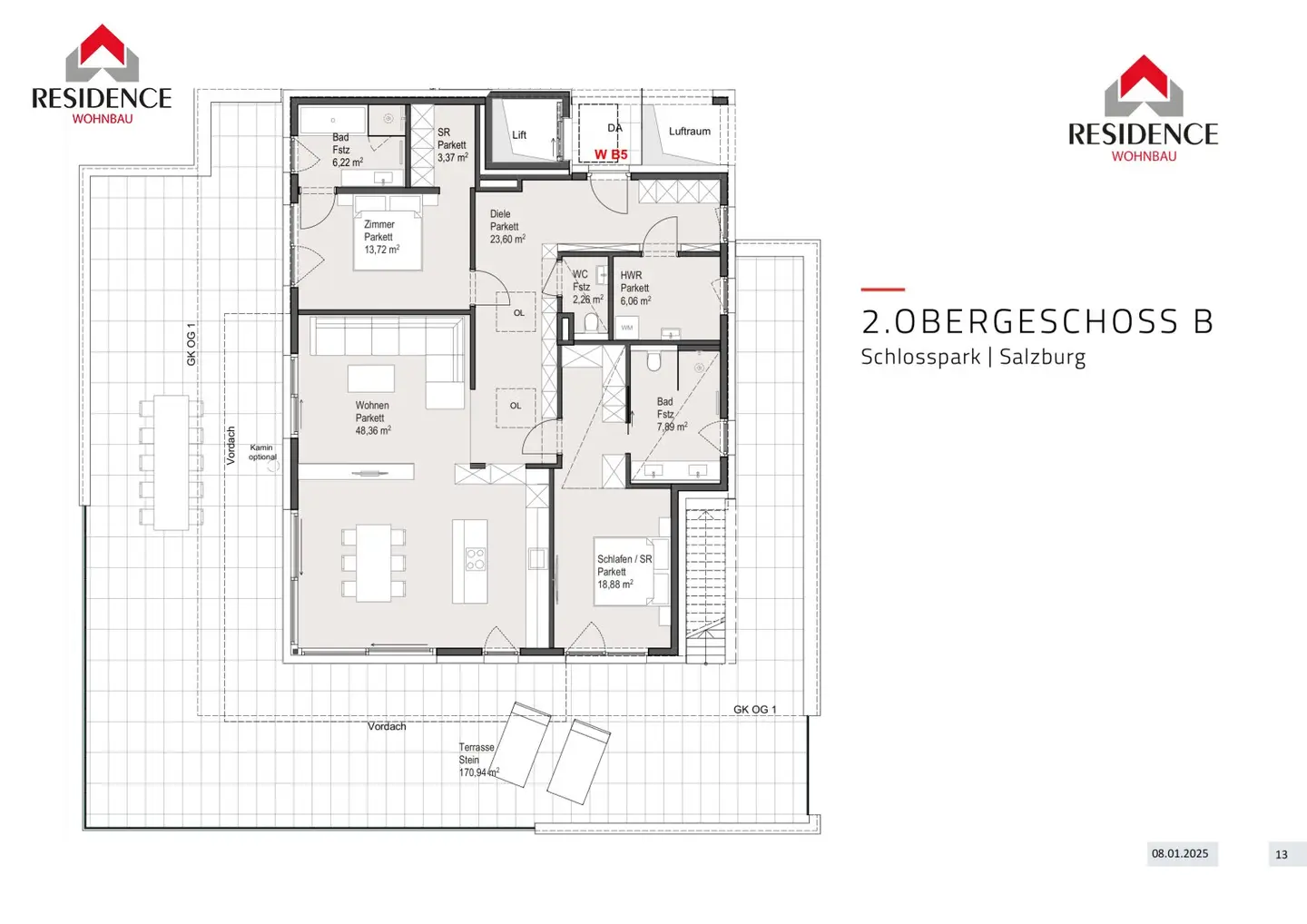 Penthouse Schlosspark Parsch Panoramic Terrace