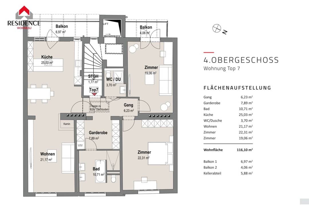 Large 5-room attic apartment Salzburg