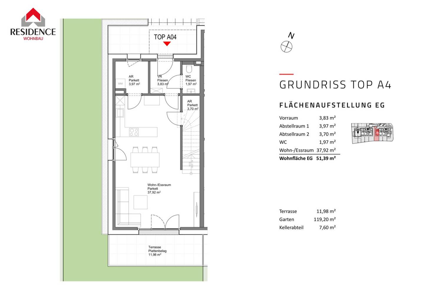 Apartment new build with garden and terrace