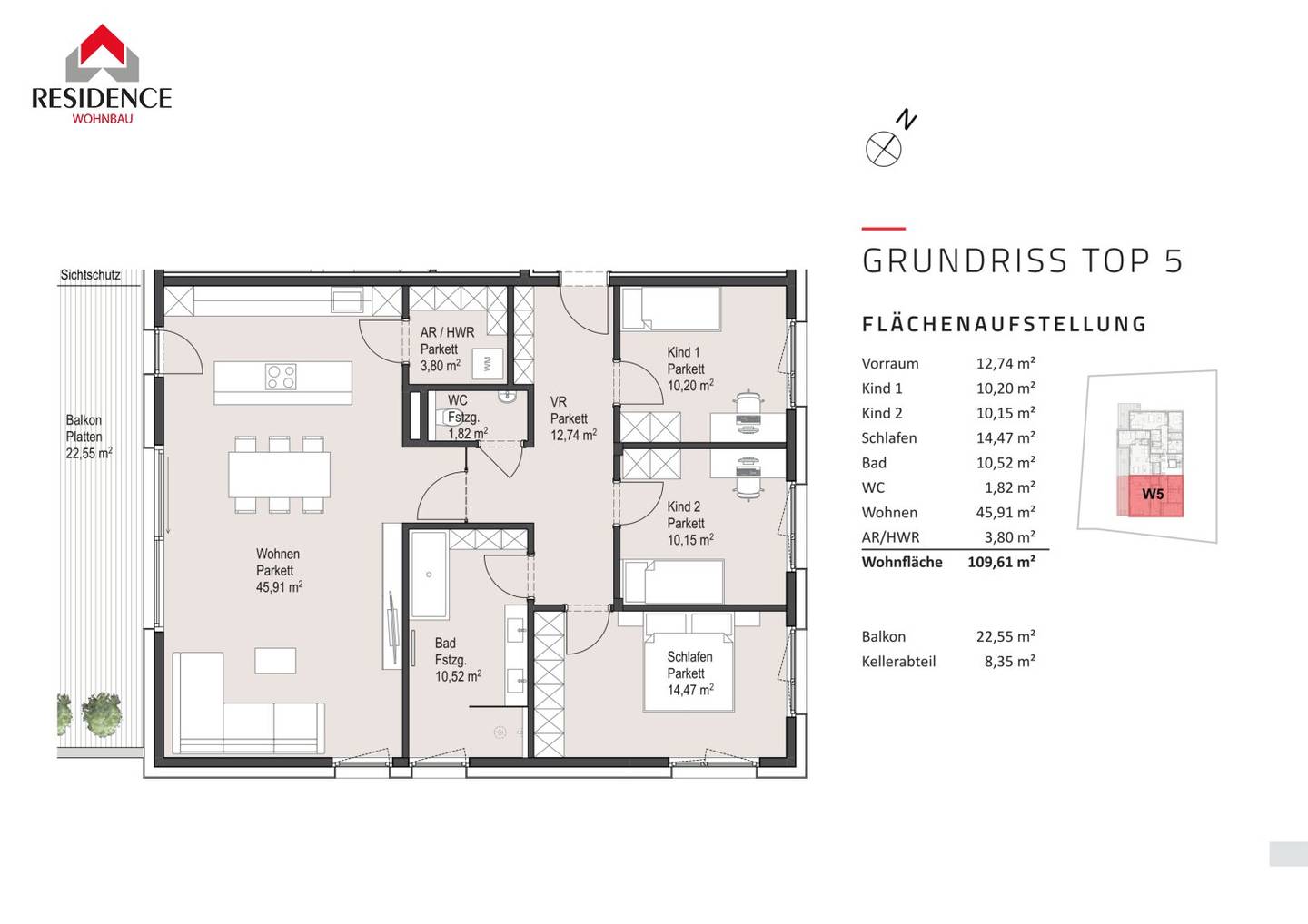 Hochwertige Neubau Wohnung Erstbezug Balkon