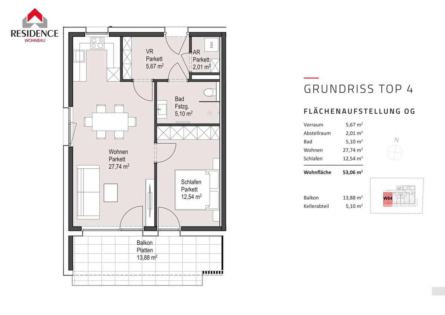 Parsch Neubauwohnung with balcony first occupancy