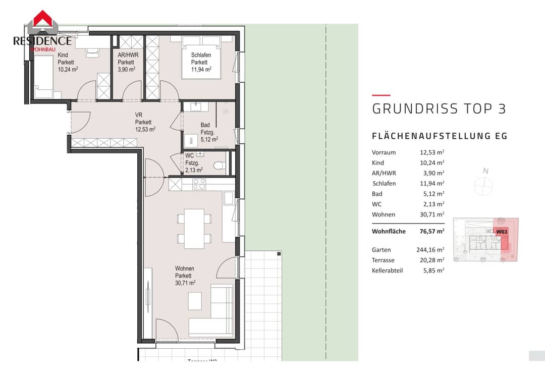 3-Rm New Build w/ Garden, Parsch