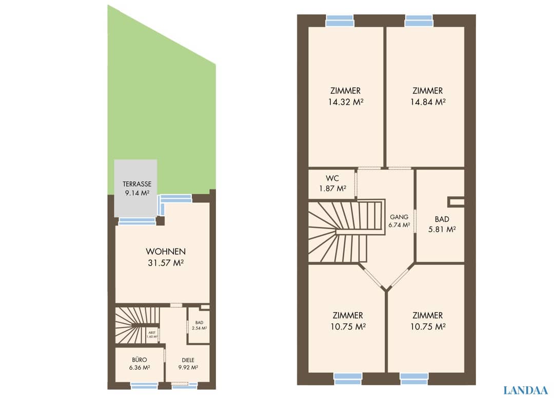 Terraced House in Alland, 117 m²