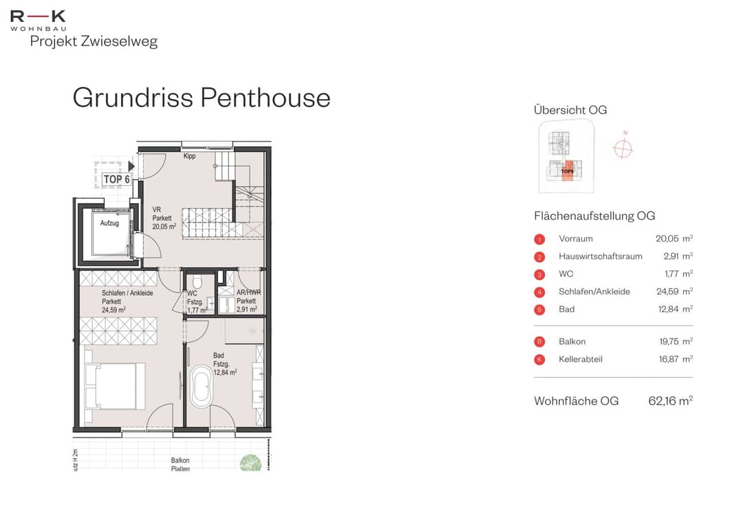 Penthouse Leopoldskron, 146m²