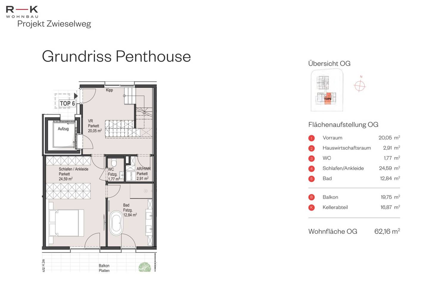 Penthouse Erstbezug Dachterrasse Leopoldskron