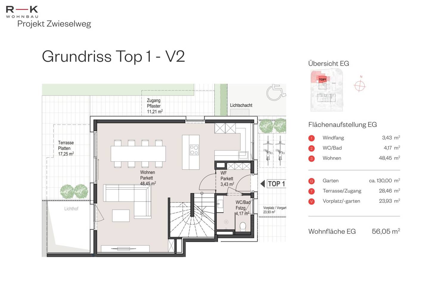 Maisonettewohnung mit Garten und Terrasse in Leopoldskron