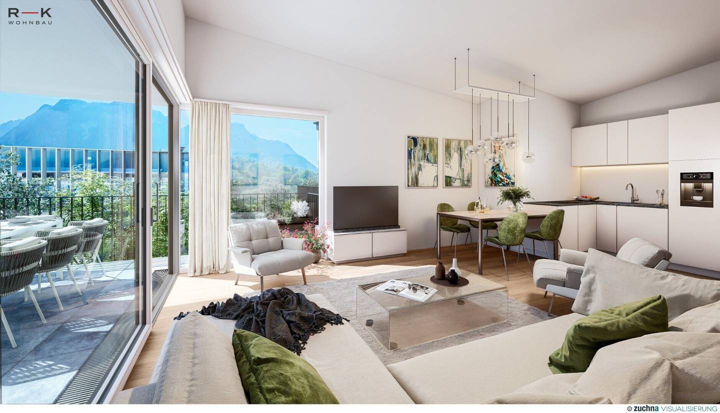 Neubau Wohnung Balkon im Herzen Grödig