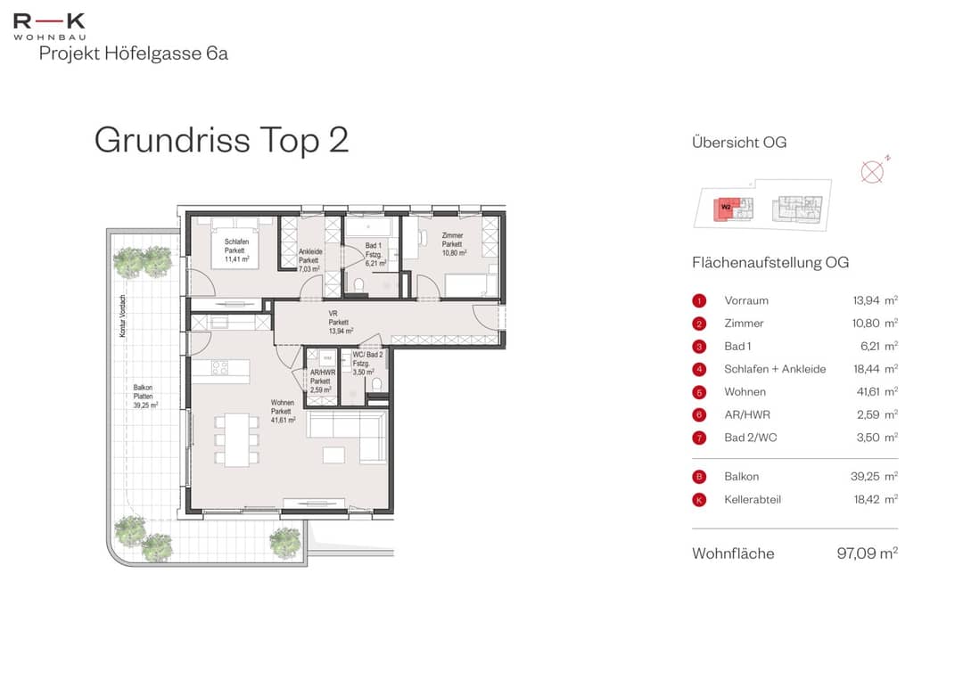 3-Room New Build Apt with Balcony in Aigen