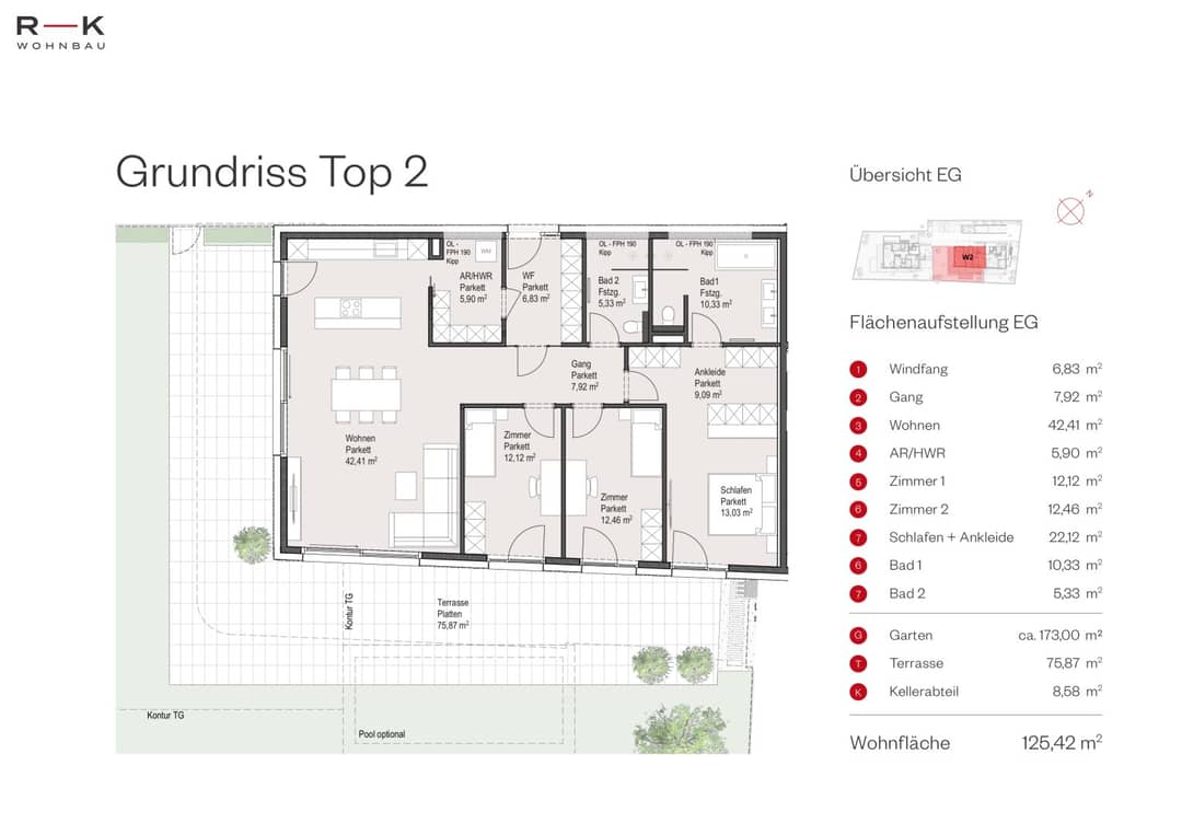 4-Room Garden Apt Aigen