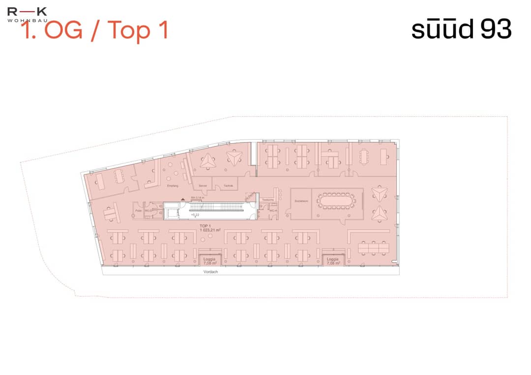 süüd 93: 1023 m² Büro Top 1