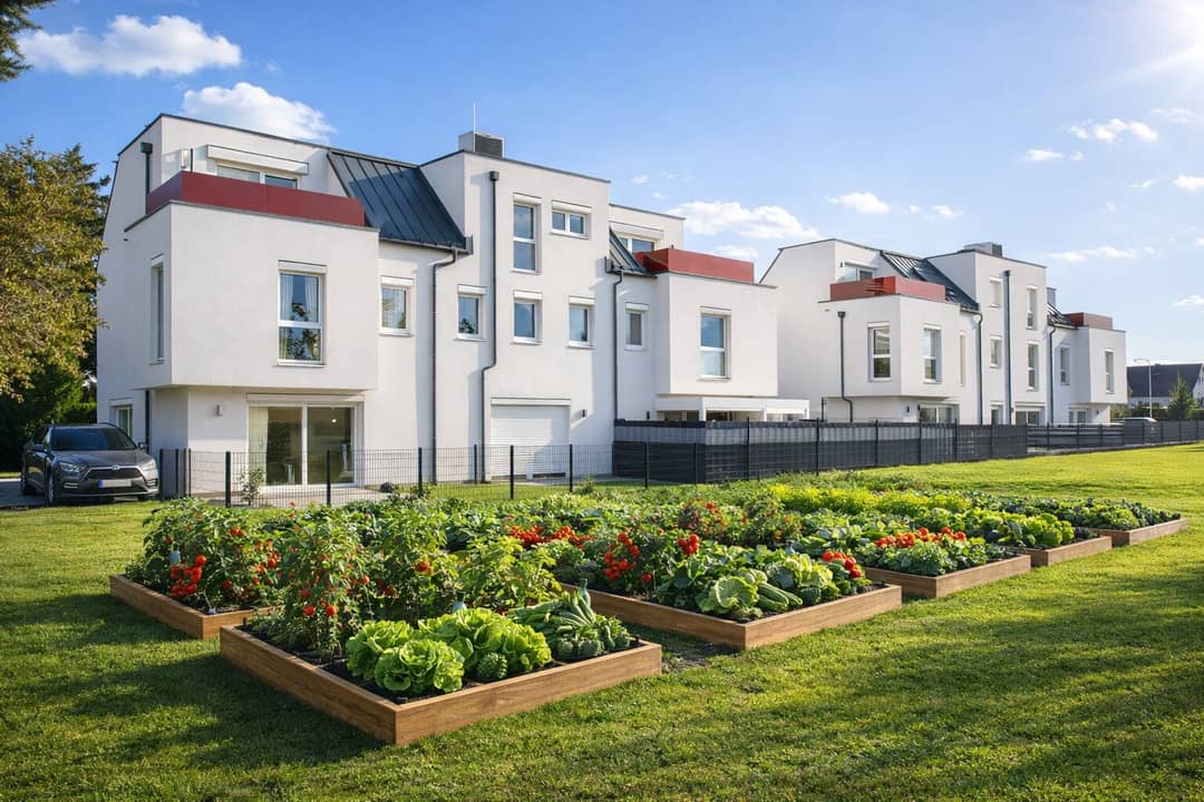 Brick Row Houses in Donaustadt – Green Tranquil Location with City Access