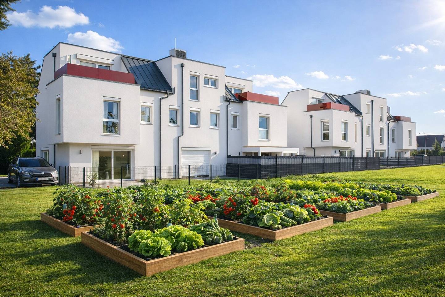 Brick Row Houses in Donaustadt – Green Tranquil Location with City Access
