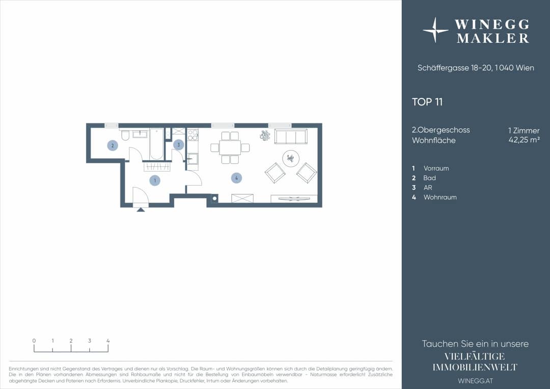 1-Room Flat Schäffergasse