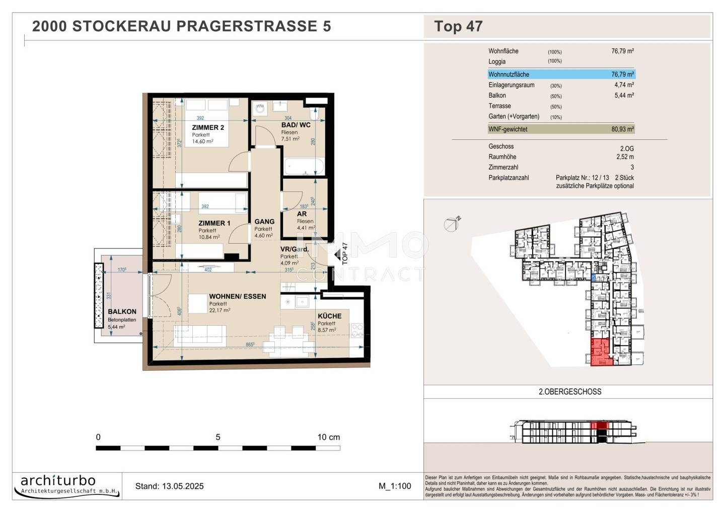 New build apartment with terrace in a central location