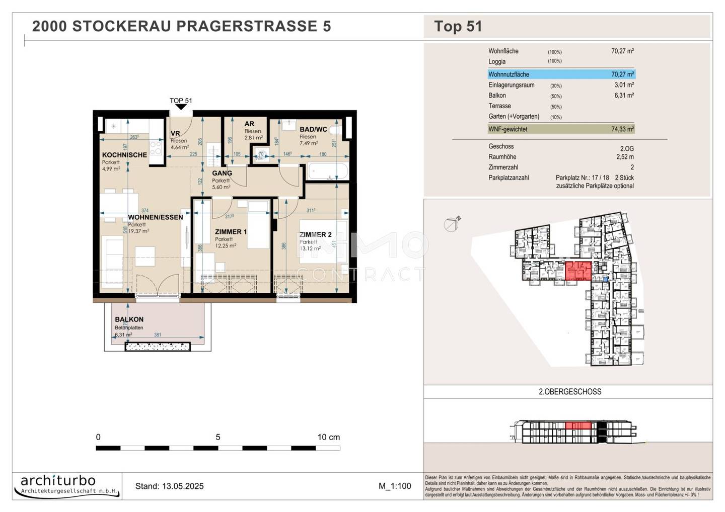 Wohnung near center with garden and balcony