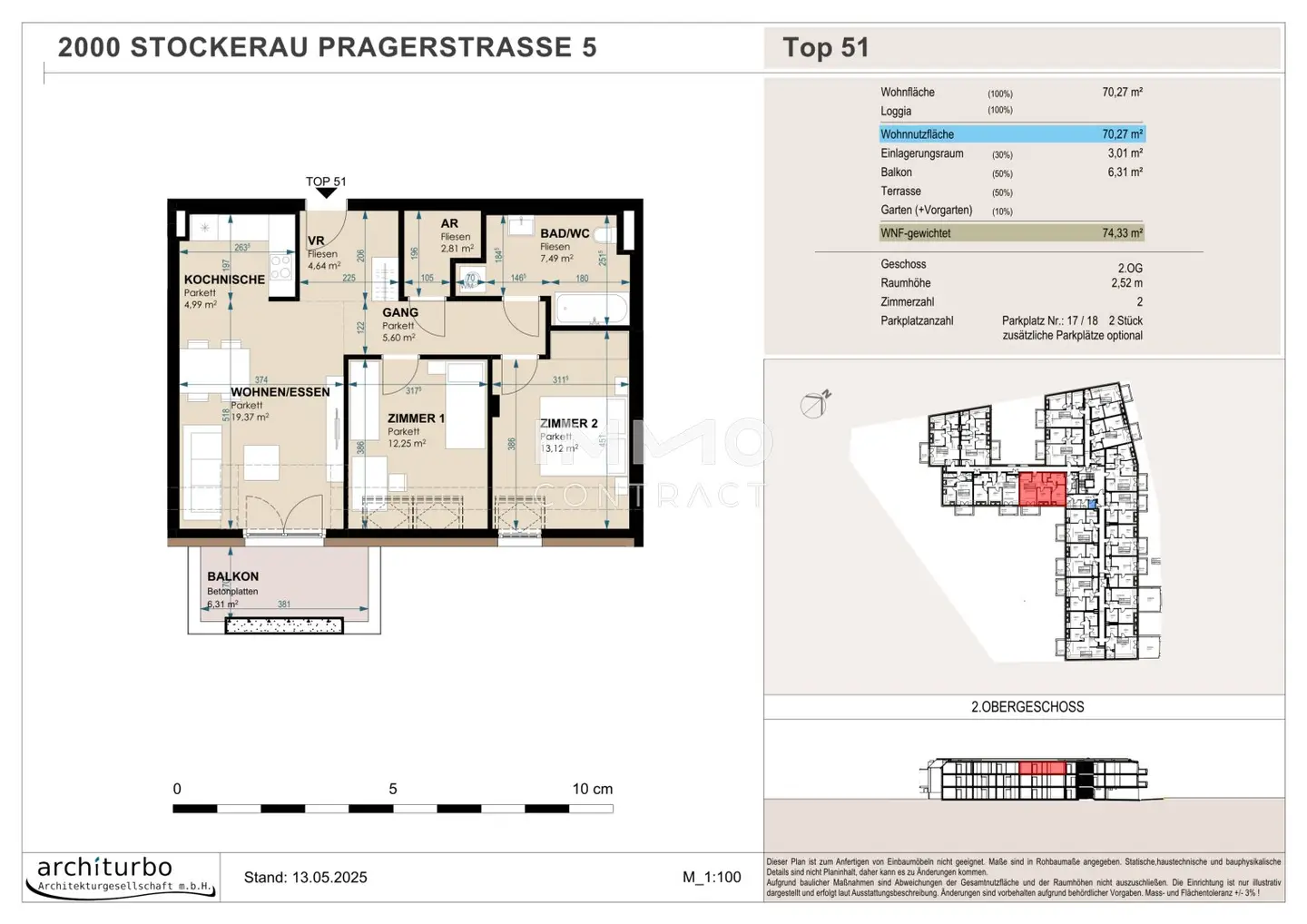 Wohnung near center with garden and balcony