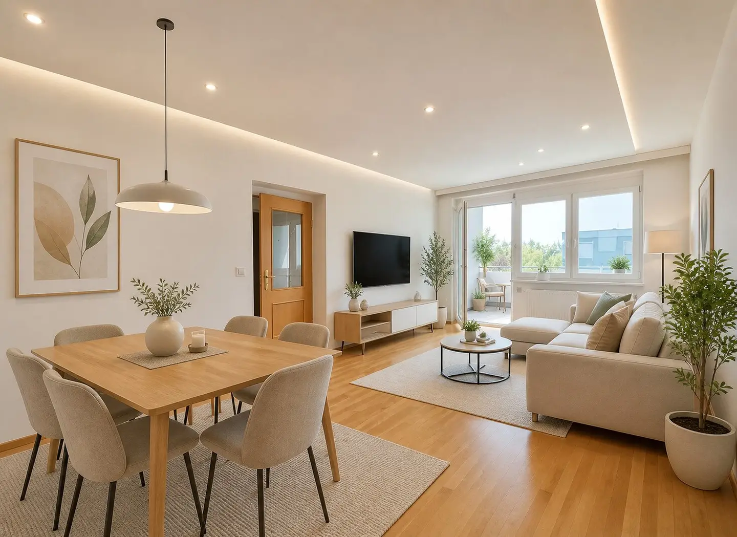 Apartment in quiet location with loggia and parking