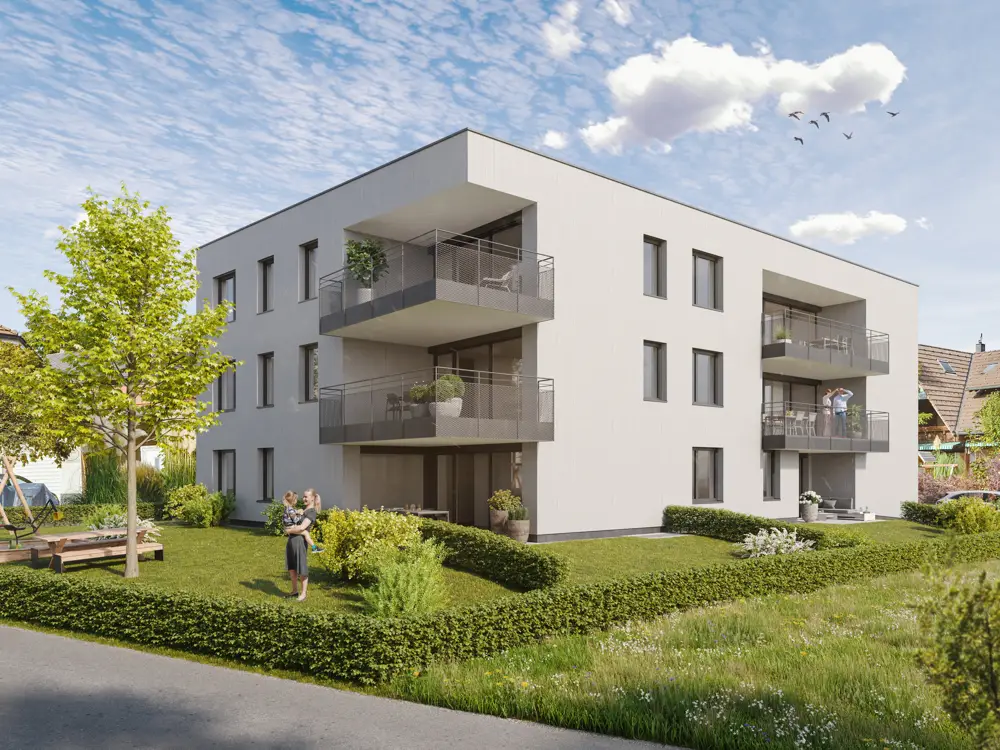 New build apartment with terrace near Old Rhine