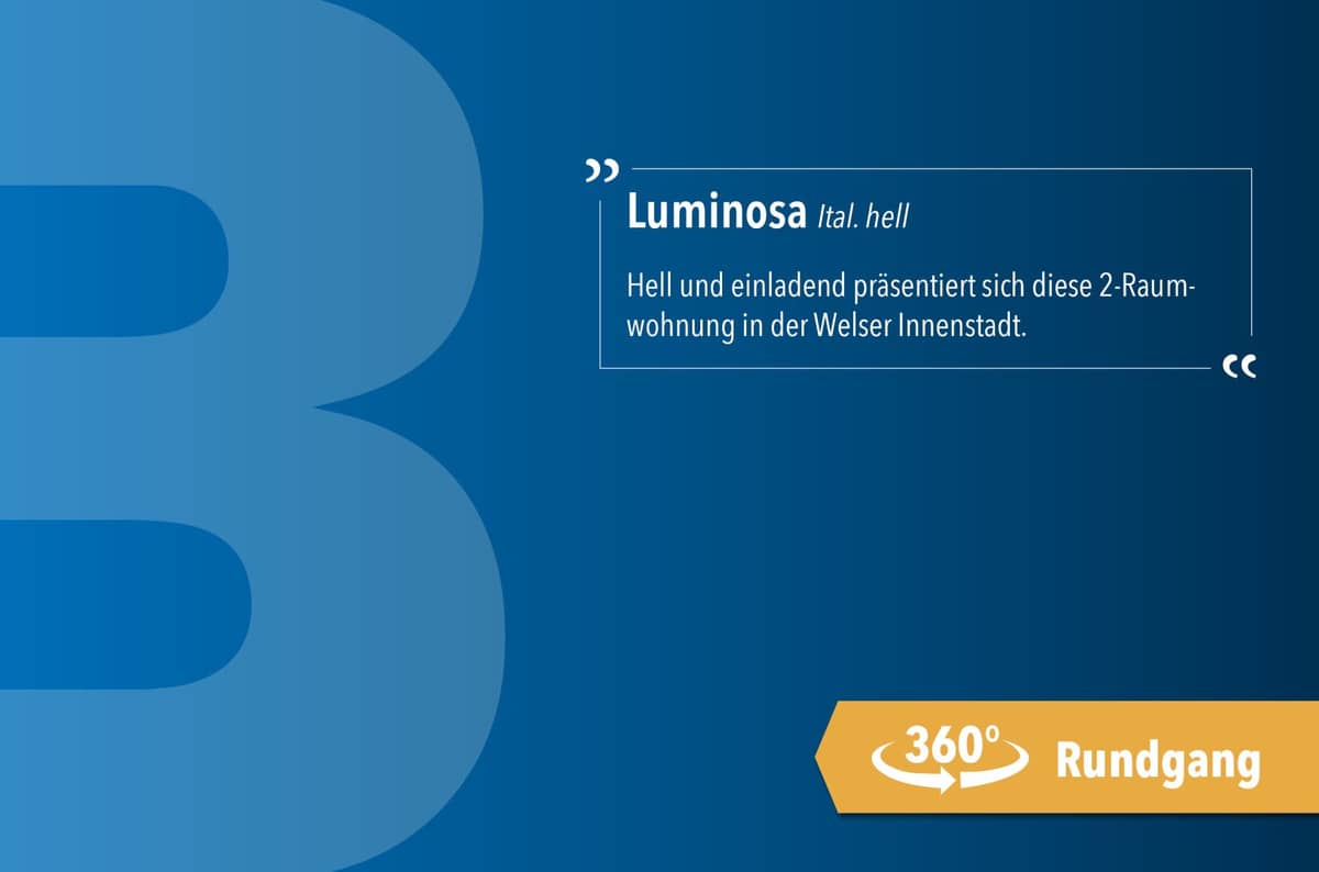 Helle 2-Zimmer-Wohnung in Wels Innenstadt