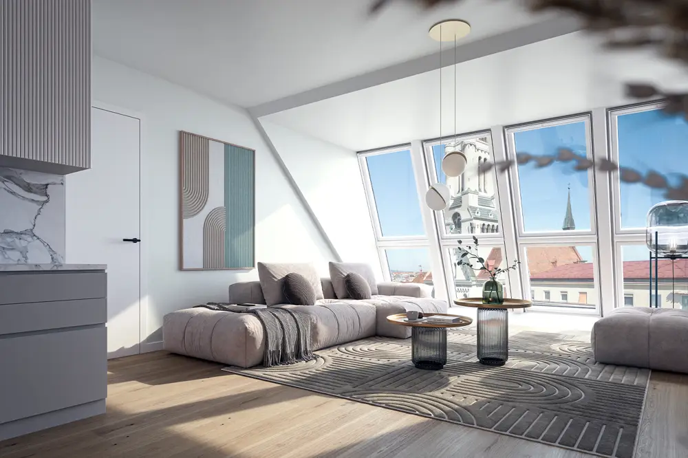 Penthouse with private pool and three terraces