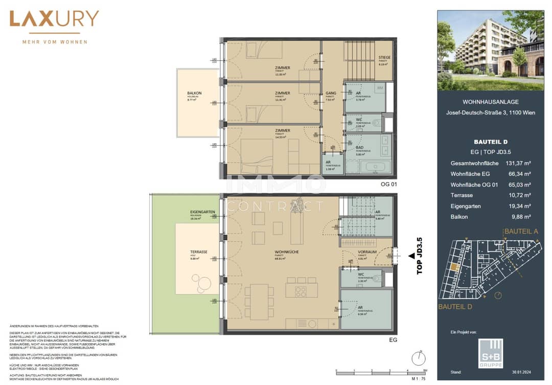 Townhouse 131m² with Garden Vienna