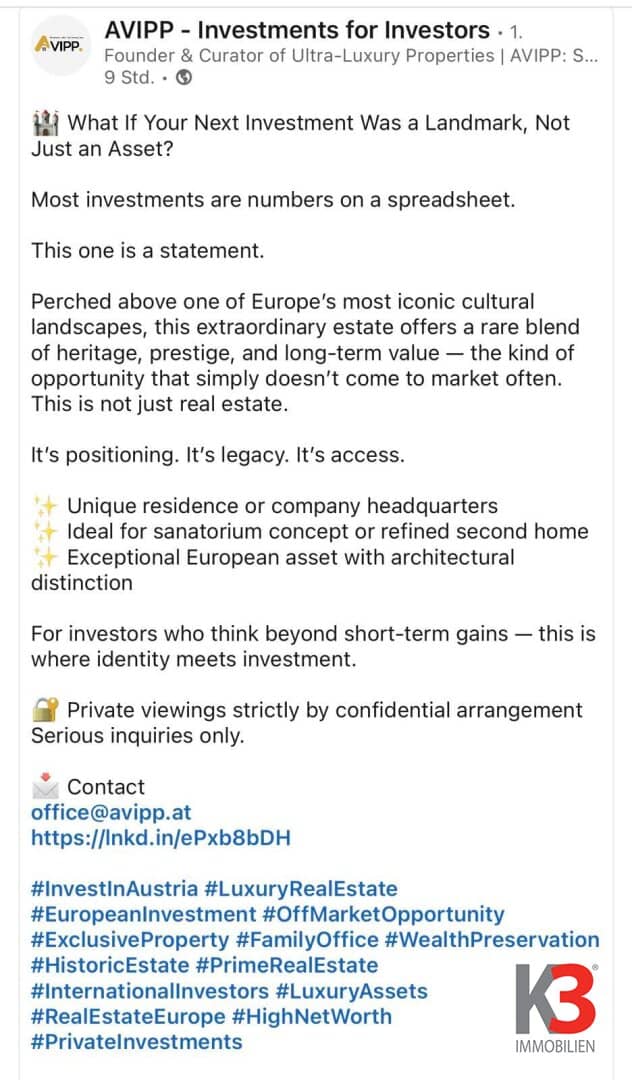 K3 - What If Your Next Investment Was a Landmark, Not Just an Asset?