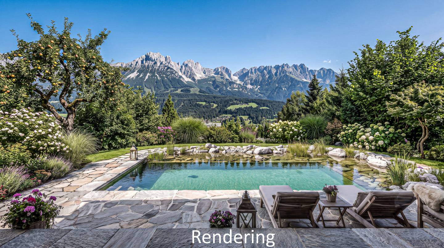 Panorama Grundstück mit Kaiserblick, Ellmau