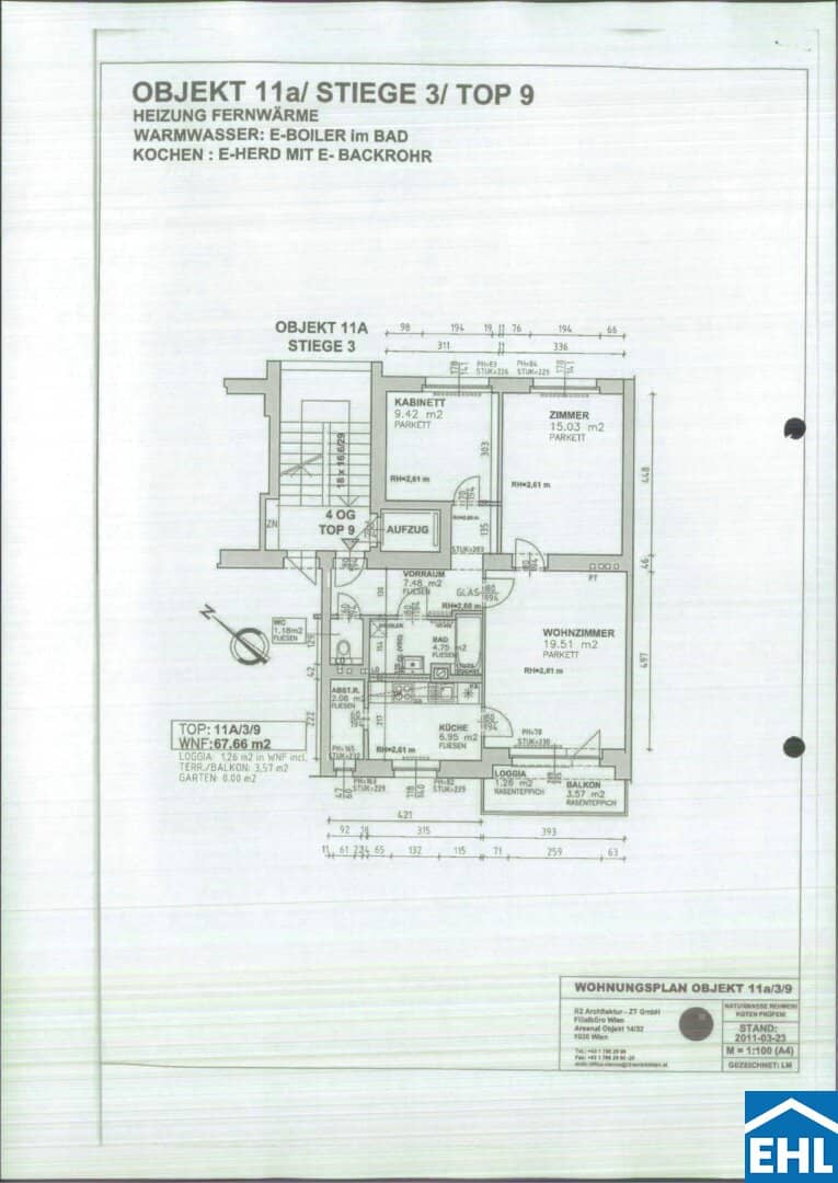 3-Room Apt Arsenal, 68m²