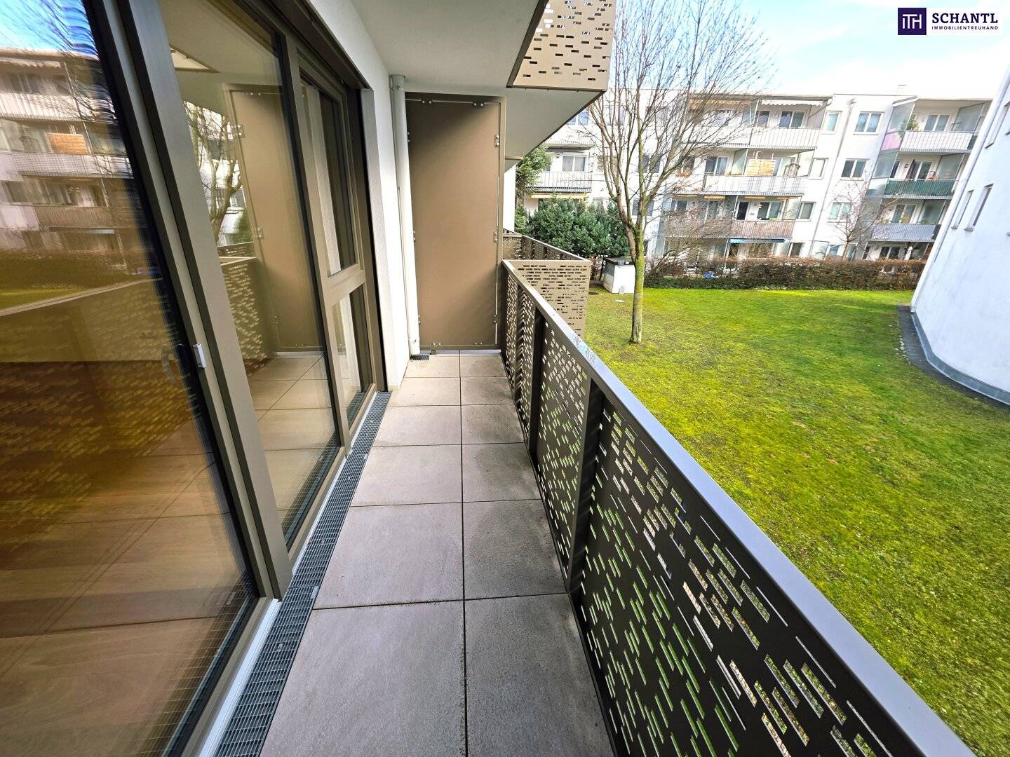 Hofseitige Wohnung mit Grünblick und Balkon