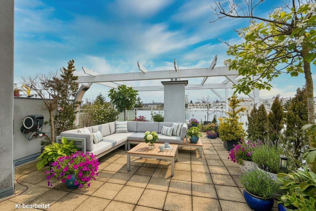 Apartment with large terrace and lift access