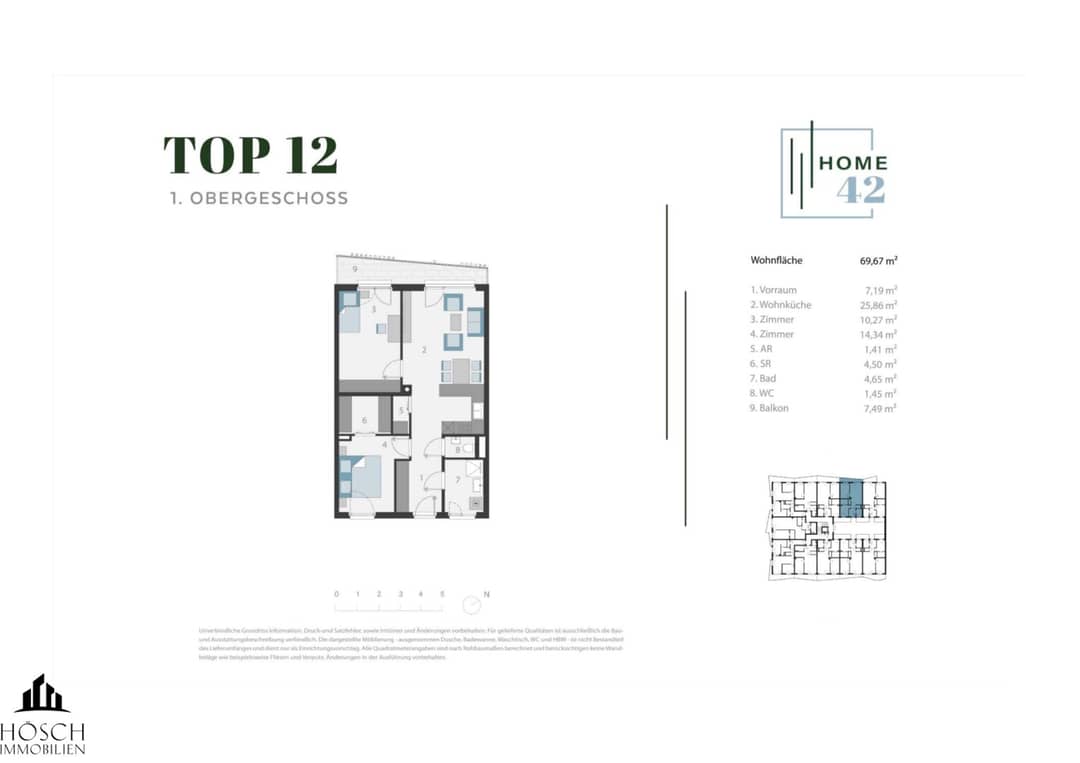 3-Rm Apt Tullnerbach 1st Fl