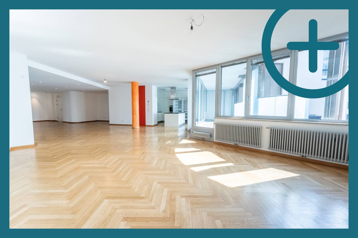 Luxus Neubauwohnung mit Loggia im Zentrum