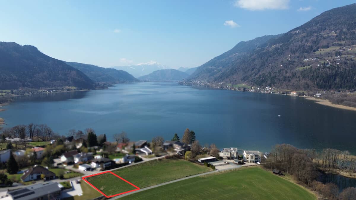 Exklusives Bauland 984m² mit Seeblick