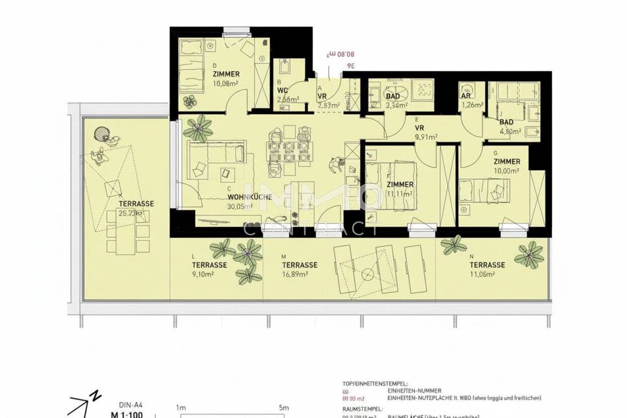 Dachgeschosswohnung mit Terrasse und Weitblick