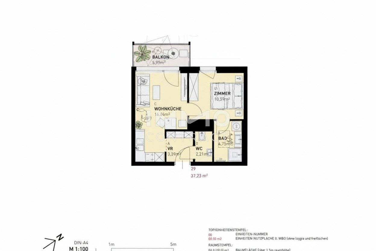 Dachgeschosswohnung mit Balkon Neubau Erstbezug