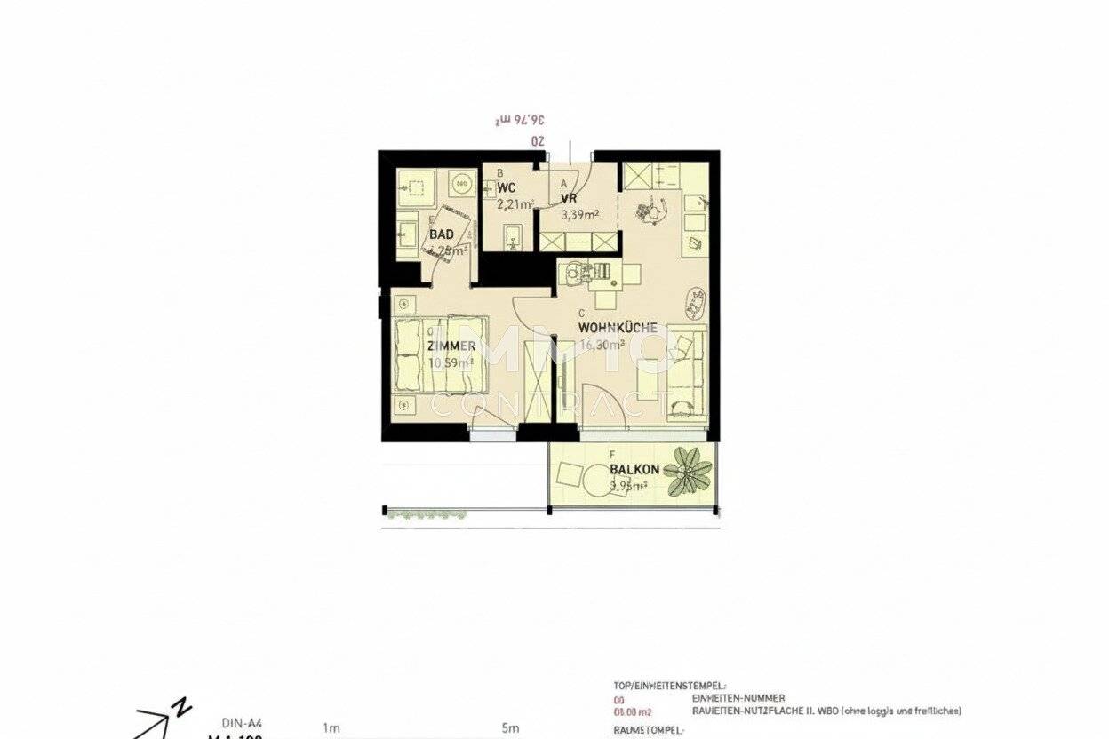 New build apartment with terrace no commission Donaustadt