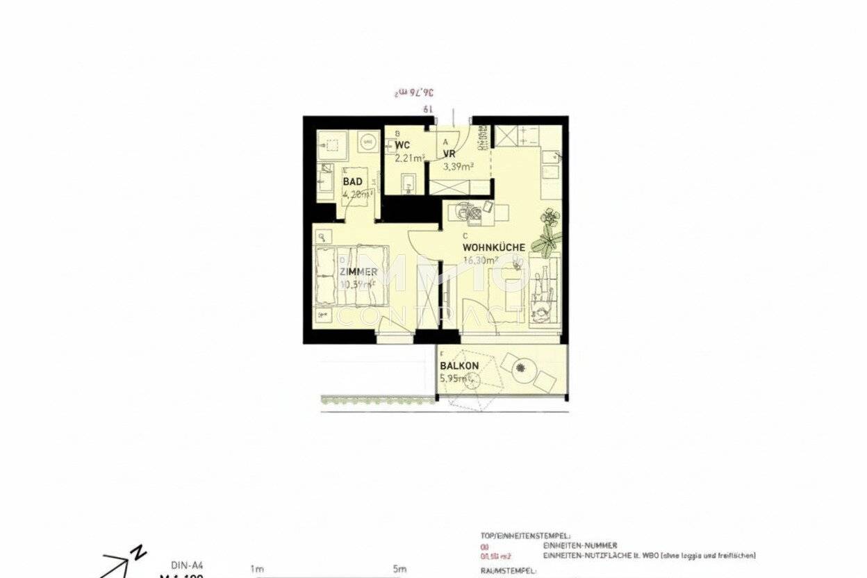 New build apartment with private outdoor space