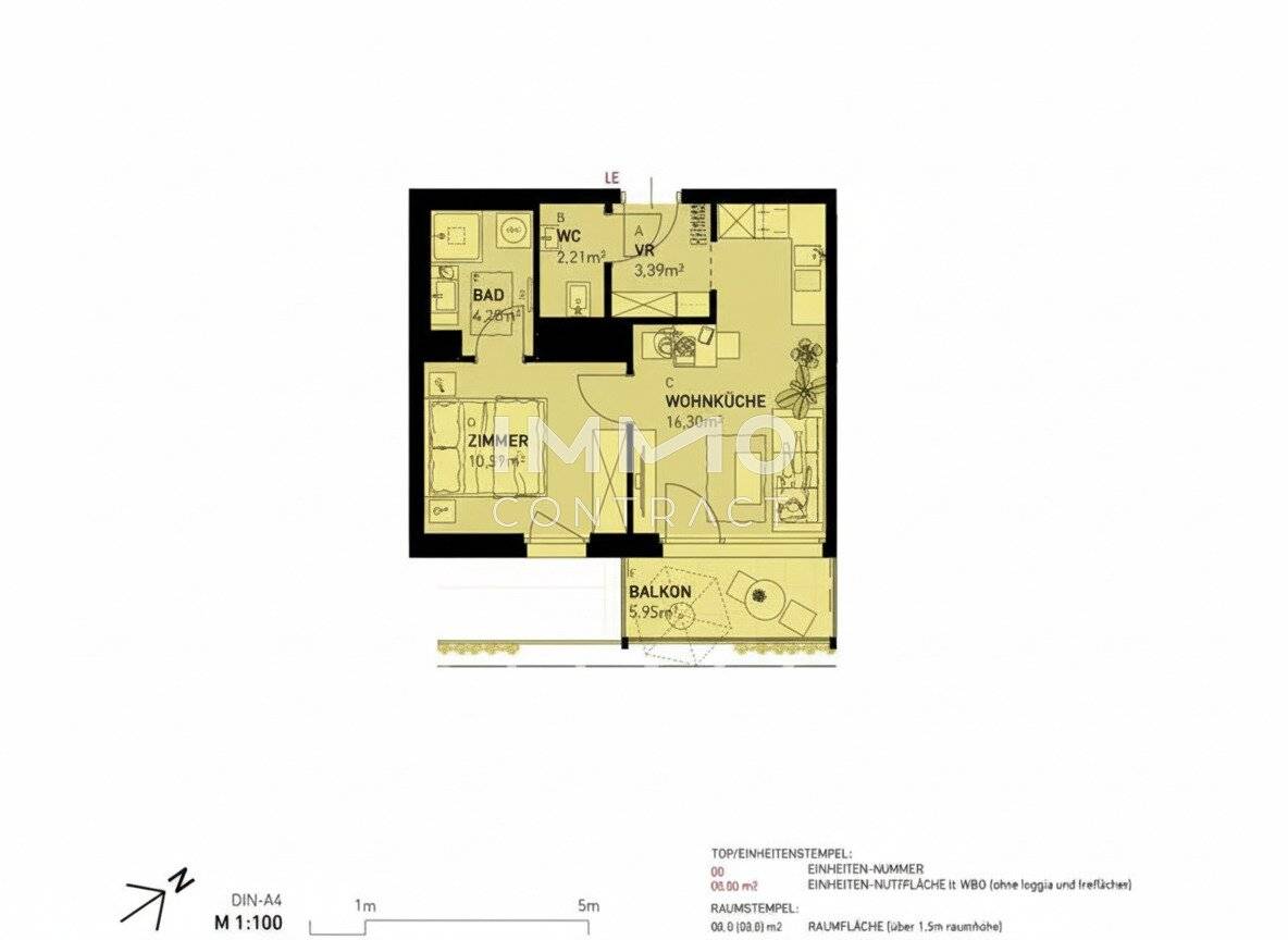 Attic apartment with terrace new build