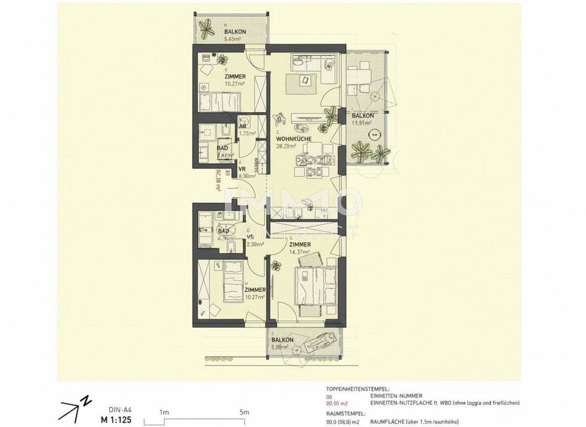 Attic apartment with private outdoor space new build