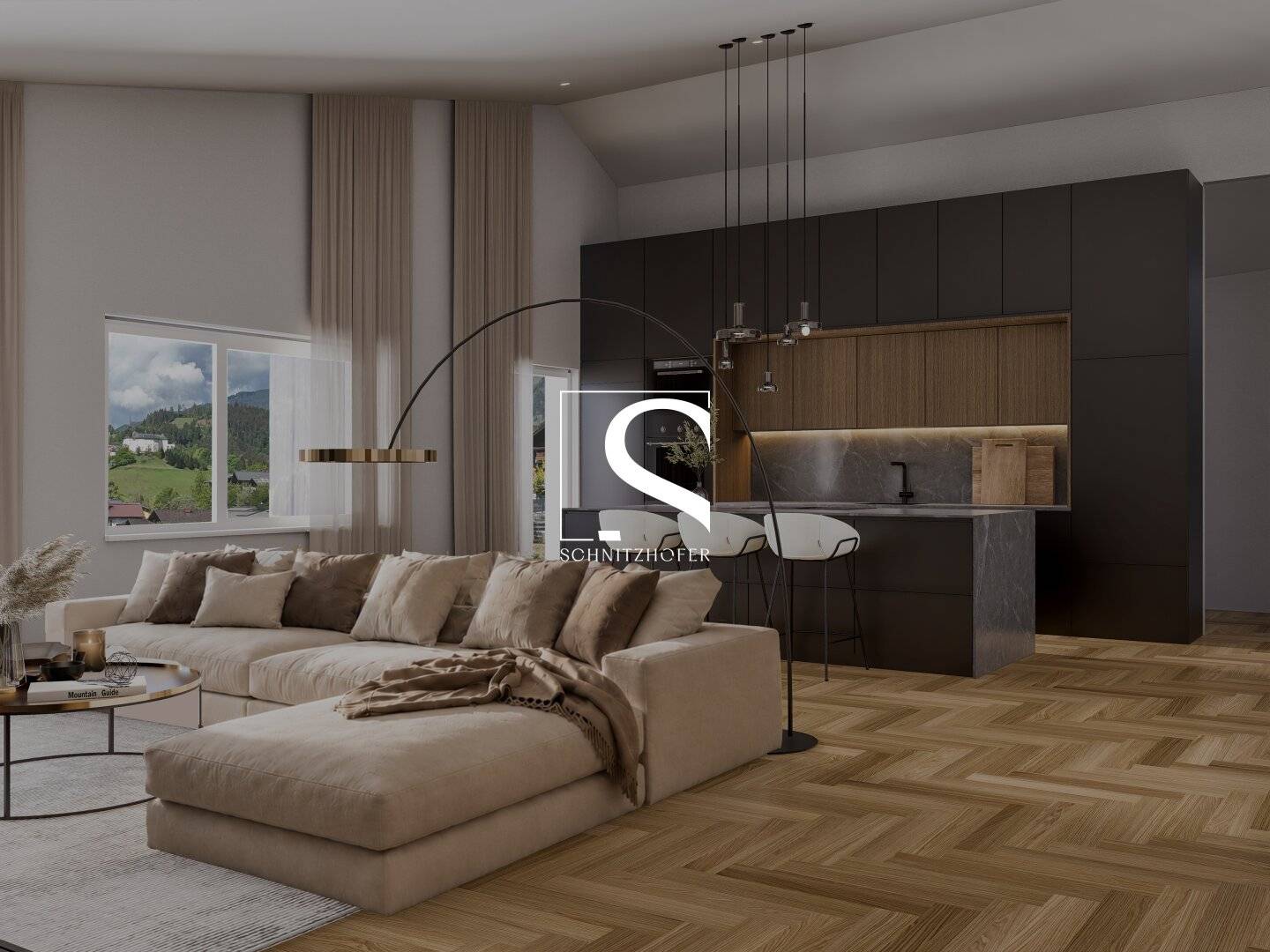 Penthouse mit 360° Ausblick und hohen Decken