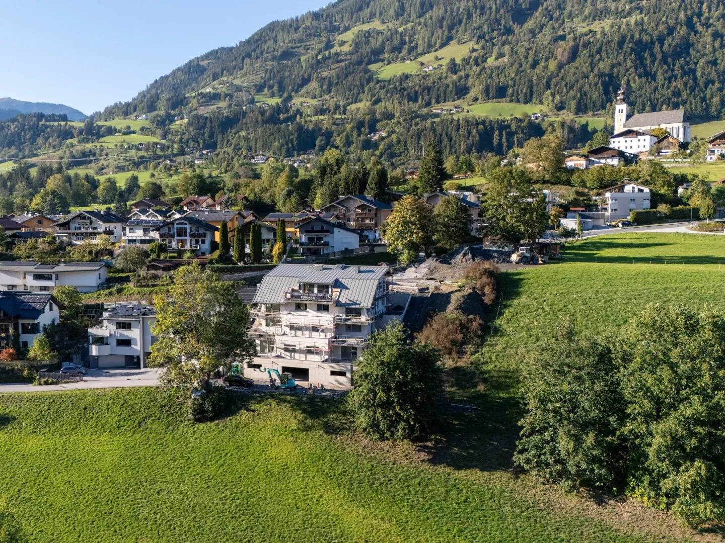 Direkt am freien Feld