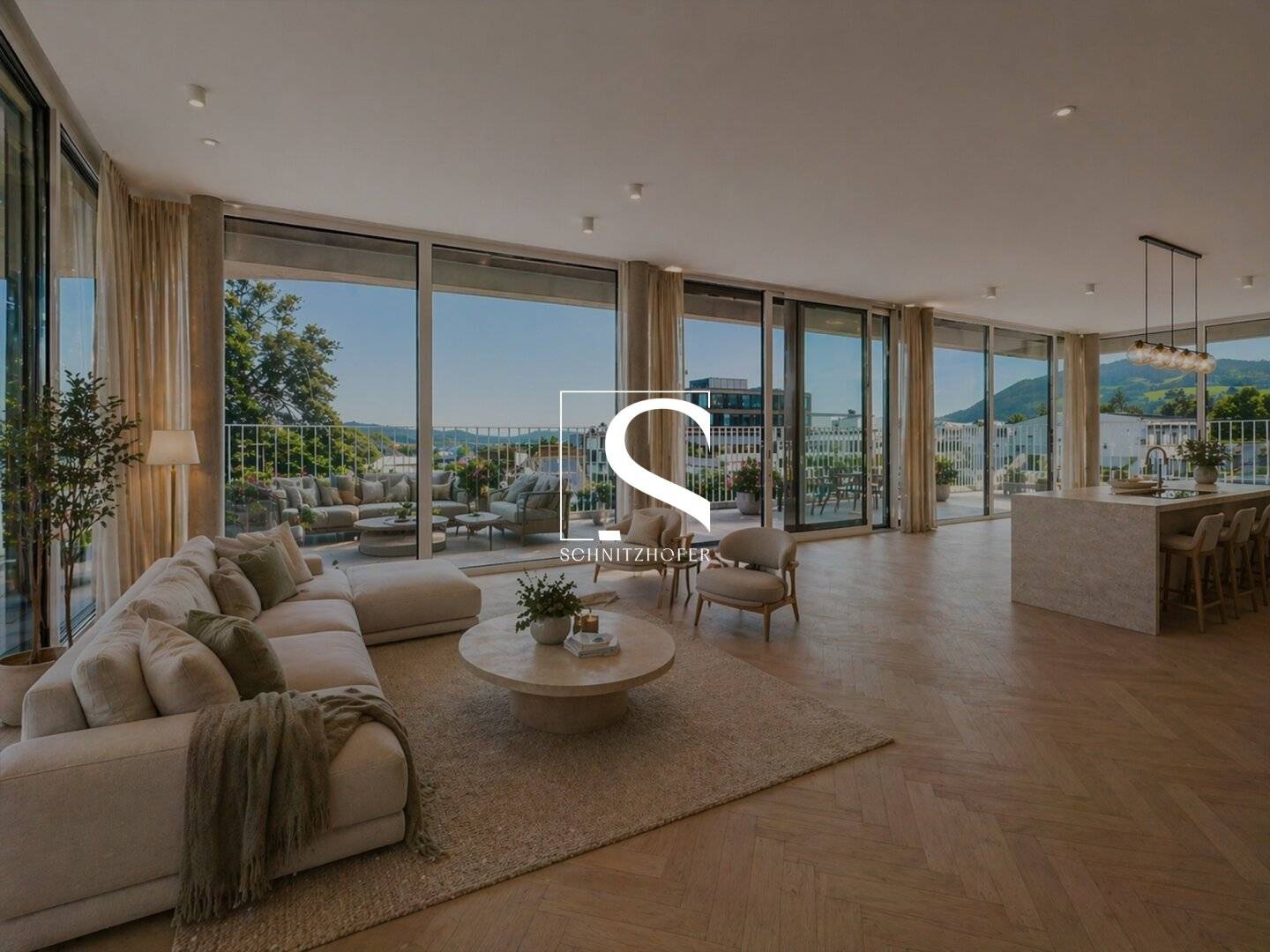 DAS STADTGLÜCK | Exklusives Neubau-Penthouse mit 360° Dachterrasse | Tiefgarage & Barrierefrei