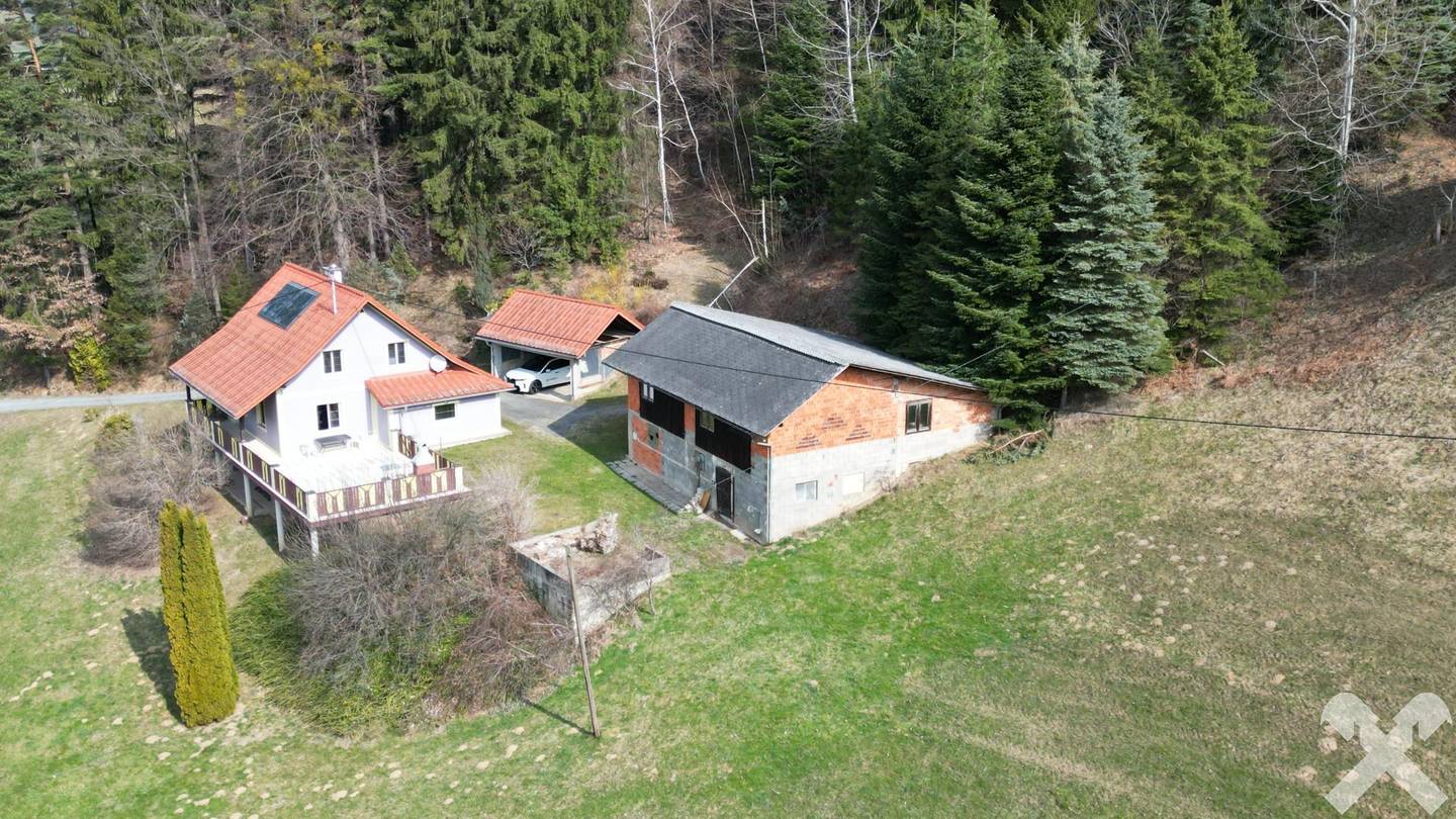 Bauernhaus mit Wald in Stammeregg