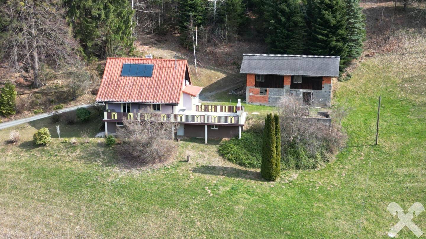 Bauernhaus mit Wald in Stammeregg
