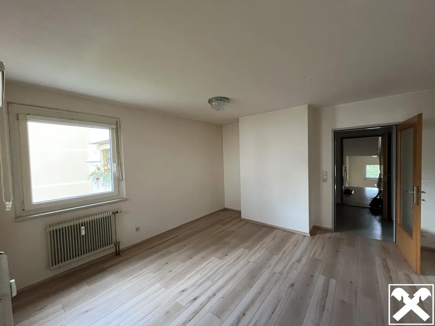 Apartment with loggia in quiet location
