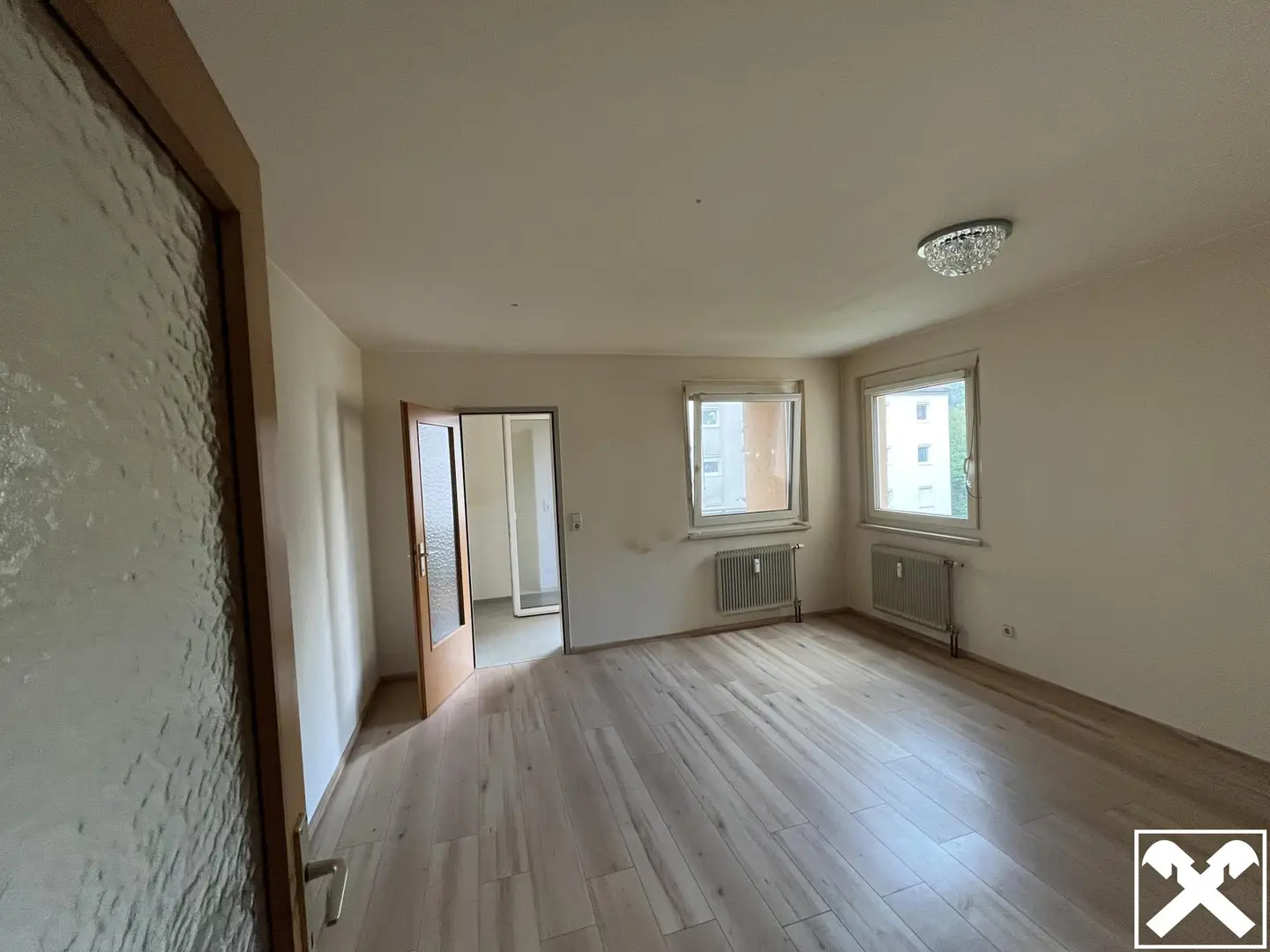 Apartment with loggia in quiet location