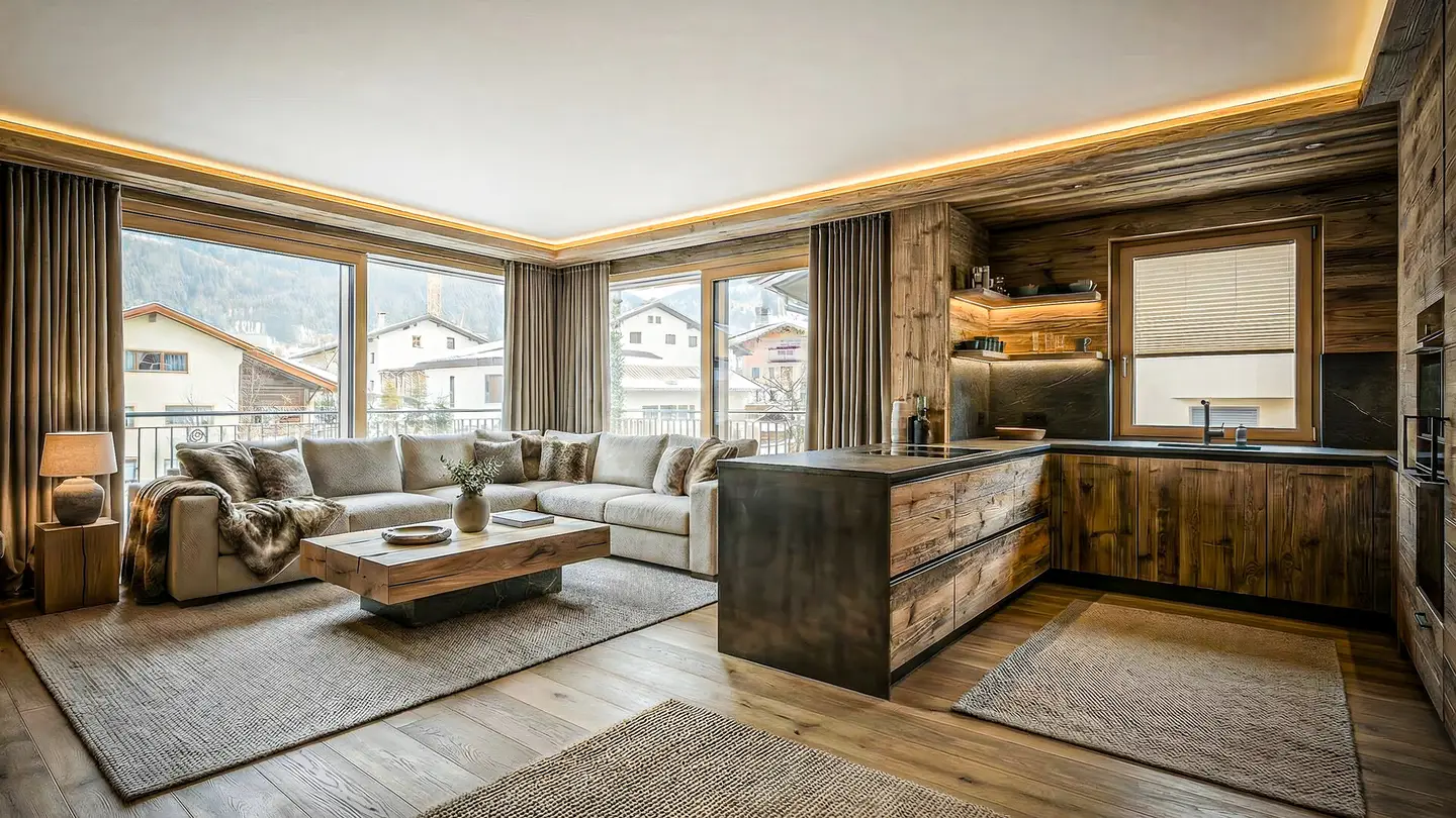 Ground floor apartment central Kitzbühel garden