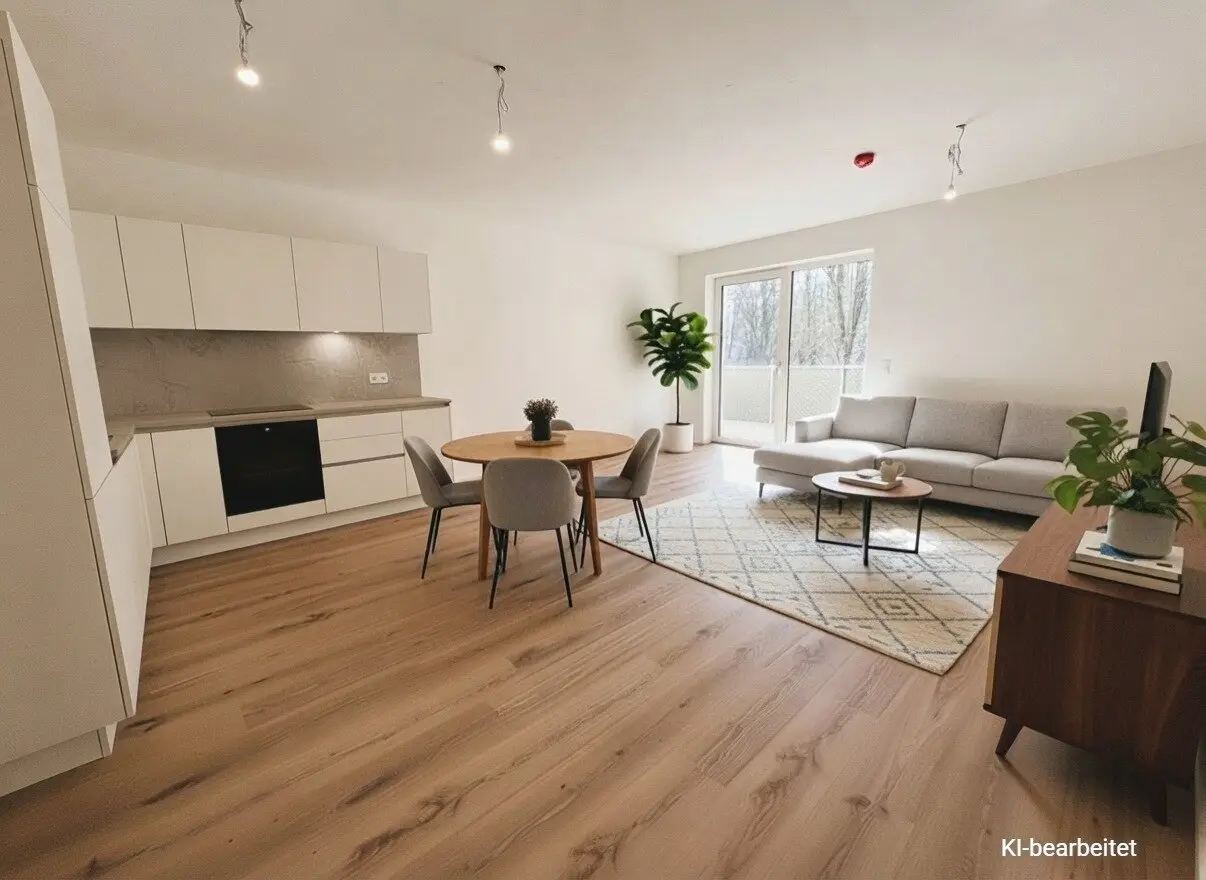 Newly built Wohnung near Linz Uni in green