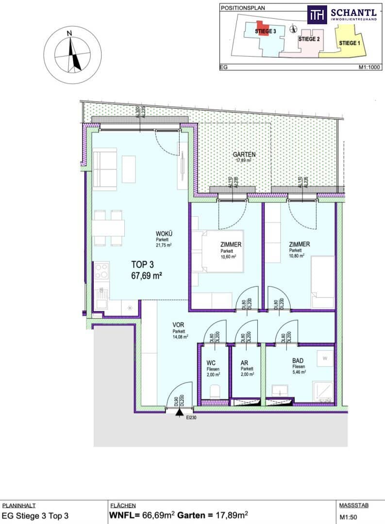 Neubau Wohnung mit eigenem Garten